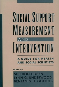 Enlarge image Cover: Social Support Measurement and Intervention - OUP eBook