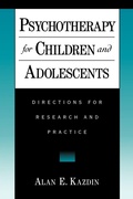 Cover: Psychotherapy for Children and Adolescents - Oxford University Press Inc