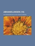 Cover: Abhandlungen (18) - Rarebooksclub.com