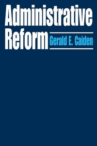 Enlarge image Cover: Administrative Reform - AldineTransaction