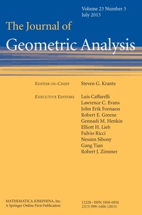 Abbildung von: The Journal of Geometric Analysis - Springer