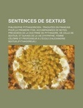 Cover: Sentences de Sextius; Philosophe Pythagoricien - Rarebooksclub.com
