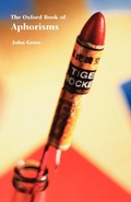 Cover: The Oxford Book of Aphorisms - Oxford University Press