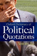 Cover: Oxford Dictionary of Political Quotations - Oxford University Press