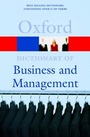 Cover: A Dictionary of Business and Management - Oxford University Press