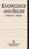 Cover: Knowledge and Belief - Routledge