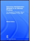 Cover: Grievance Administration (Sikayet) in an Ottoman Province - RoutledgeCurzon