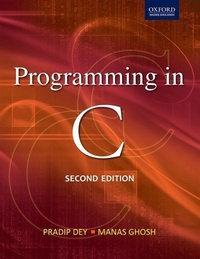 Enlarge image Cover: Programming in C 2/e - OUP India
