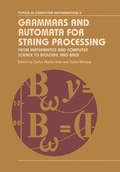 Cover: Grammars and Automata for String Processing - CRC Press