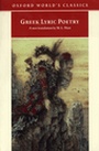 Cover: Greek Lyric Poetry - Oxford Paperbacks