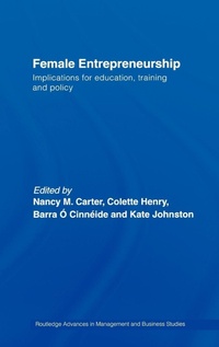 Enlarge image Cover: Female Entrepreneurship - Routledge