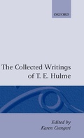 Cover: The Collected Writings of T. E. Hulme - Clarendon Press