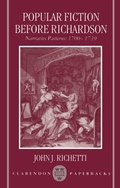 Cover: Popular Fiction before Richardson - Clarendon Press