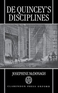 Cover: De Quincey's Disciplines - Clarendon Press