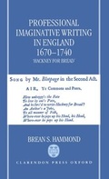 Cover: Professional Imaginative Writing in England, 1670-1740 - Clarendon Press