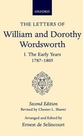 Cover: The Letters of William and Dorothy Wordsworth: Volume I. The Early Years 1787-1805 - Oxford University Press