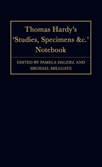 Enlarge image Cover: Thomas Hardy's 'Studies, Specimens &c.' Notebook - Clarendon Press
