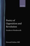 Cover: Poetry of Opposition and Revolution - Clarendon Press