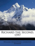 Cover: Richard the Second, 1597 - Nabu Press