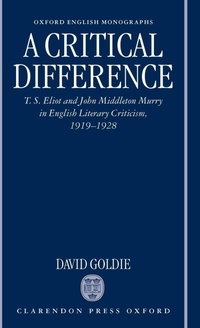 Enlarge image Cover: A Critical Difference - Oxford University Press