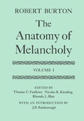 Cover: The Anatomy of Melancholy: Volume I - Oxford University Press