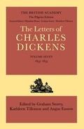 Cover: The Pilgrim Edition of the Letters of Charles Dickens: Volume 7: 1853-1855 - Oxford University Press