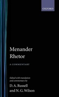 Cover: Menander Rhetor - Oxford University Press