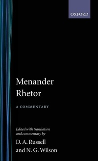 Enlarge image Cover: Menander Rhetor - Oxford University Press