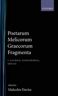 Cover: Poetarum Melicorum Graecorum Fragmenta: Volume I - Oxford University Press