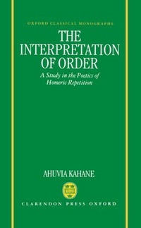 Enlarge image Cover: The Interpretation of Order - Clarendon Press