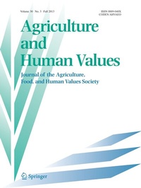 Abbildung von: Agriculture and Human Values - Springer