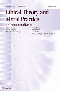 Abbildung von: Ethical Theory and Moral Practice - Springer