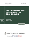 Cover: Instruments and Experimental Techniques - Pleiades Publishing
