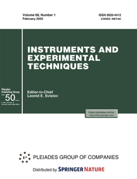 Enlarge image Cover: Instruments and Experimental Techniques - Pleiades Publishing