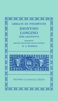 Cover: Longinus Libellus de Sublimitate - Clarendon Press