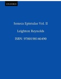 Cover: Seneca Epistulae Vol. II - Oxford University Press