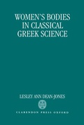 Cover: Women's Bodies in Classical Greek Science - Clarendon Press