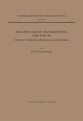 Cover: Mesopotamian Mathematics 2100-1600 BC - Oxford University Press