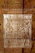 Cover: Visual and Written Culture in Ancient Egypt - Oxford University Press