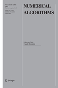 Cover: Numerical Algorithms - Springer