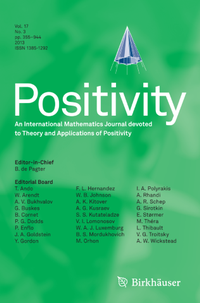Enlarge image Cover: Positivity - Springer