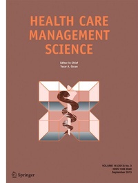 Abbildung von: Health Care Management Science - Springer