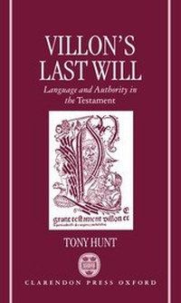 Enlarge image Cover: Villon's Last Will - Clarendon Press