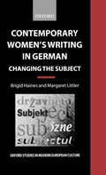 Cover: Contemporary Women's Writing in German - Oxford University Press