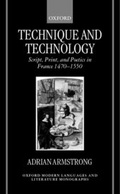 Cover: Technique and Technology - Oxford University Press