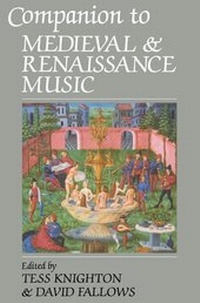 Enlarge image Cover: Companion to Medieval and Renaissance Music - Oxford University Press