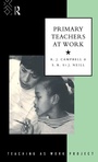 Cover: Primary Teachers at Work - Routledge