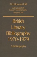 Cover: British Literary Bibliography 1970-1979 - Clarendon Press