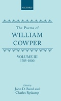 Cover: The Poems of William Cowper: Volume III: 1785-1800 - Clarendon Press