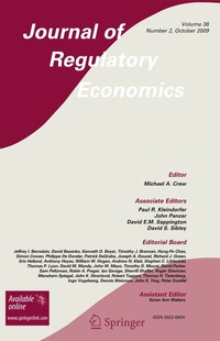 Abbildung von: Journal of Regulatory Economics - Springer